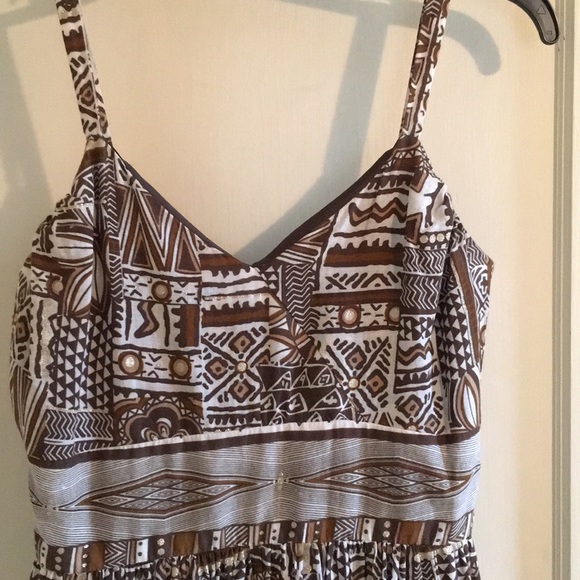 Printed Empire Waist Dress - Picture 2 of 5